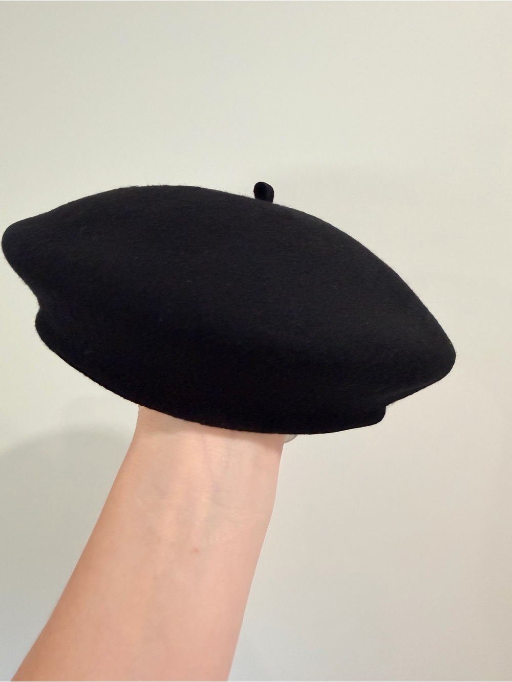Classic Black Wool Beret - Timeless Kids Accessory